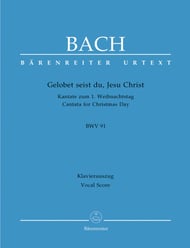 Gelobet seist du, Jesu Christ BWV 91 SATB Vocal Score cover Thumbnail